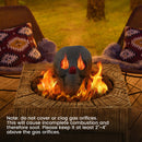 Halloween Fire Pit Skull Halloween Decoration-Beige