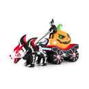 10.2 Feet Long Halloween Inflatable Carriage with Pumpkin and 2 Ghosts