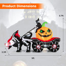 10.2 Feet Long Halloween Inflatable Carriage with Pumpkin and 2 Ghosts