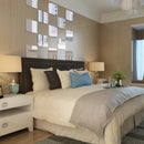 36pcs/set Mirror Wall Sticker 3D Rounded Square Acrylic Decal DIY Self Adhesive Stickers for Home Bathroom Bedroom Decor 15x15cm