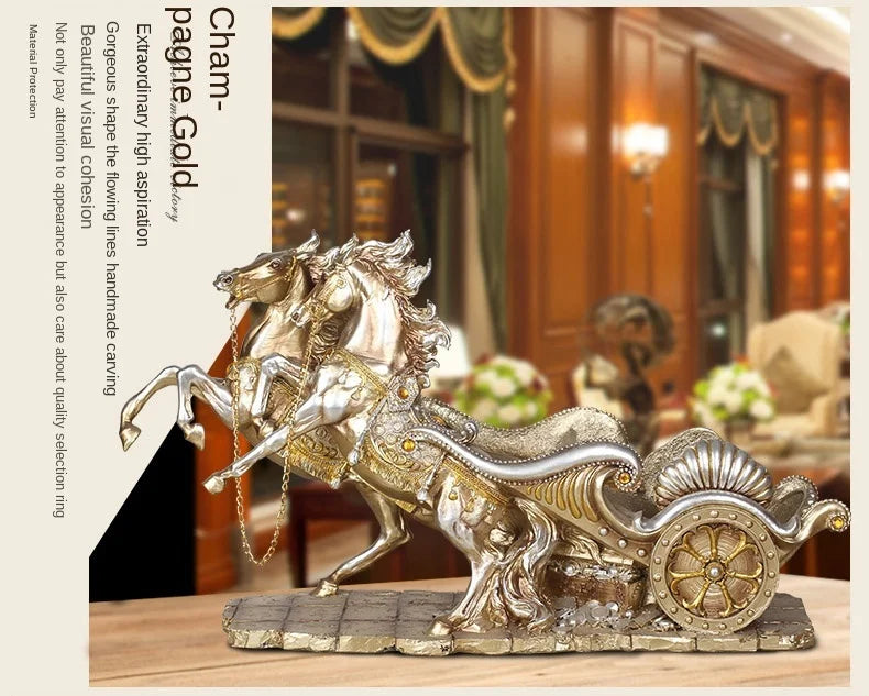 TT European Style Wine Rack Decoration Creative Home Soft Outfit Crafts Horse Living Room Wine Cabinet Decoration