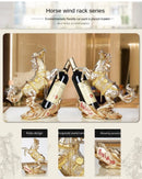 Wine Rack In European Style With Horse For Home Decoration In A Creative Way