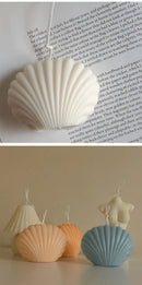 Shell Candle Home Decoration Shooting Background Props  Birthday Decoration Soy Wax Scented Candles