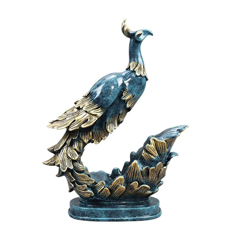 Golden Blue Swan Wine Rack Stand Bottle Holder Beer Storage Drinking Ornament Craft Accessories