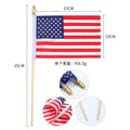 4th of July Flags American Flag Small With Wooden Stick Mini Flags for Outside Patriotic Decor for Yard Patio