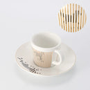 Mirror Reflection Cup Creative Dynamic Anamorphic Mug with Leopard Zebra Coaster