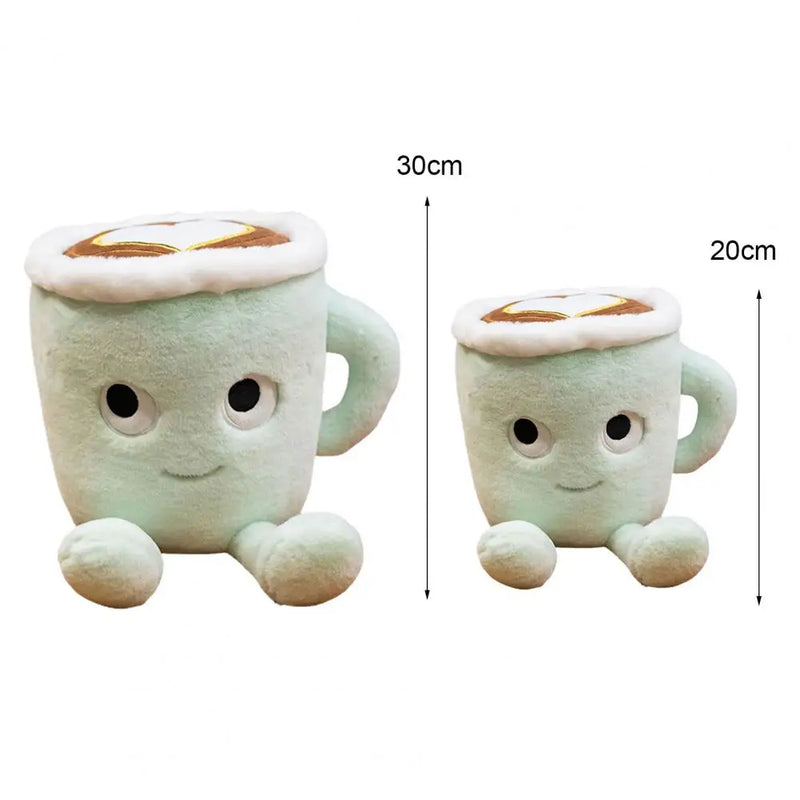 20cm/30cm Creative Coffee Cup Pillow Cushion Interesting Wear-Resistant Cappuccino Collection Cushion for Birthday
