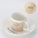 Mirror Reflection Cup Creative Dynamic Anamorphic Mug with Leopard Zebra Coaster