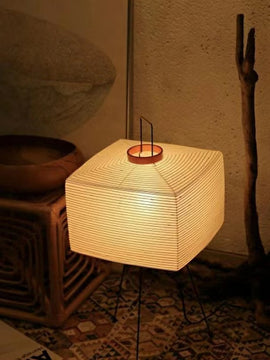 Japanese-Style Wabi-Sabi Noguchi Isamu Rice Paper Lamp For Living Room Or Study Room