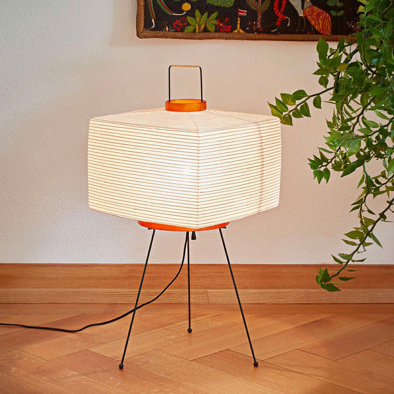 Japanese-Style Wabi-Sabi Noguchi Isamu Rice Paper Lamp For Living Room Or Study Room