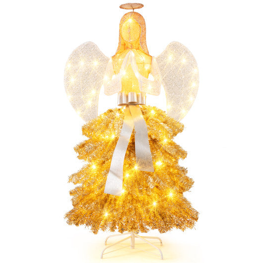 5 FT Pre-lit Mannequin Artificial Christmas Tree Dress Form Xmas Tree