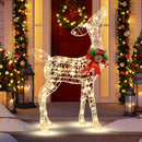 34.5 Inch Lighted Christmas Reindeer Decoration with 50 Warm White LED Lights