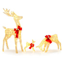 3-Piece Pre-Lit Christmas Deer Family Set