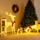 3-Piece Pre-Lit Christmas Deer Family Set