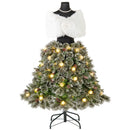 5 FT Pre-lit Mannequin Artificial Christmas Tree Dress Form Xmas Tree
