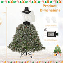 5 FT Pre-lit Mannequin Artificial Christmas Tree Dress Form Xmas Tree