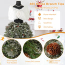 5 FT Pre-lit Mannequin Artificial Christmas Tree Dress Form Xmas Tree