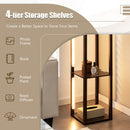 64 Inches Floor Lamp with 3-Level Dimmable LED Bulbs and Rotatable LED Poles