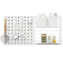 Expandable Dish Drying Rack Adjustable Dual-Part Dish Drainer with Detachable Utensil Holder