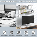 Expandable Dish Drying Rack Adjustable Dual-Part Dish Drainer with Detachable Utensil Holder