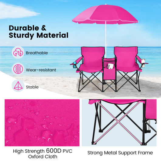 Portable Folding Camping Canopy Chairs with Cup Holder