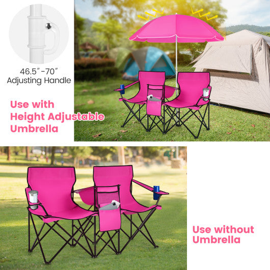 Portable Folding Camping Canopy Chairs with Cup Holder