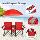 Portable Folding Camping Canopy Chairs with Cup Holder