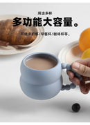 Cute Creative Ceramic Coffee Mug in Handmade Nordic Design 250ml for Breakfast Milk Cup Home Decor Art and as Gifts