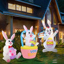 Easter Bunny Decoration for Home Outdoor Infalatable Rabbit Decor Party Garden Decor DIY Ornament with LED Light