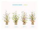 45cm Easter Egg Decoration Tree Branch Easter Deco Colorful Painting Flower Fake Plant Wedding Home Office Party 