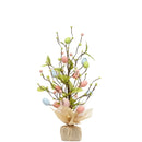 45cm Easter Egg Decoration Tree Branch Easter Deco Colorful Painting Flower Fake Plant Wedding Home Office Party 