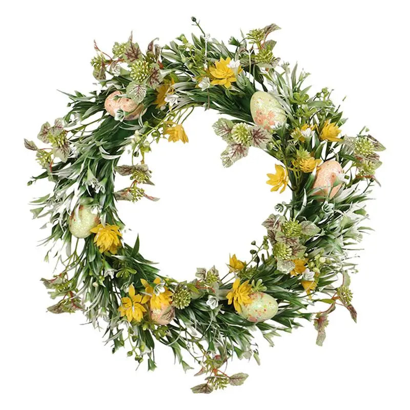 Artificial Easter Wreath Easter Decorations 5 Style Bow Ribbon Easter Eggs Wreath Happy 2024 Easter Day Decor For Home Kids