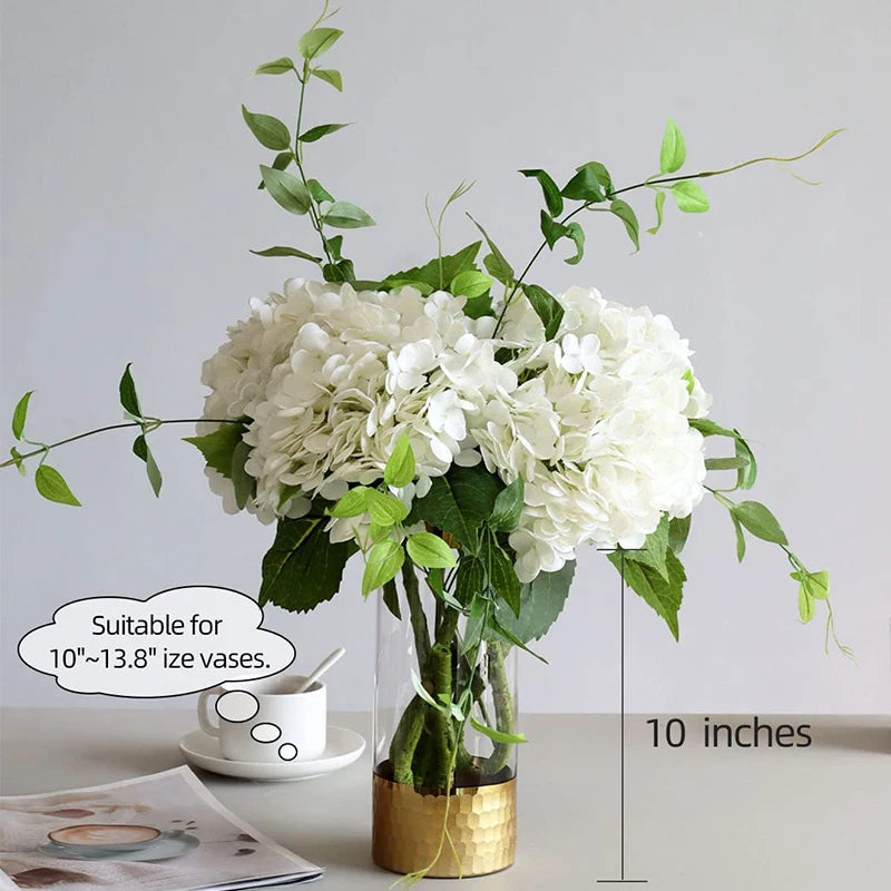 4 pcs Hydrangea Artificial Flowers Real Touch Latex Artificial Hydrangea for Wedding Bouquet Party Home Decor