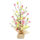 45cm Easter Egg Decoration Tree Branch Easter Deco Colorful Painting Flower Fake Plant Wedding Home Office Party 