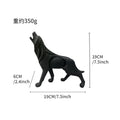 Nordic Geometric Wolf Statue – Modern Resin Animal Figurine for Home, Office & Living Room Decor