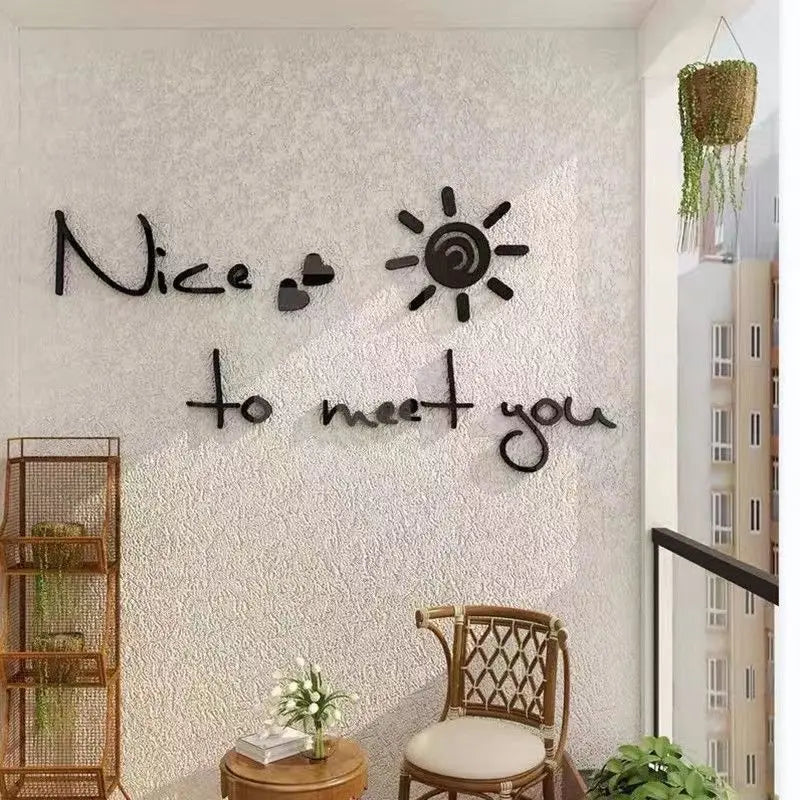 3d three-dimensional wall stickers home interior bedroom coffee shop cake store background wall decorative decals
