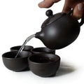Handmade Yixing Clay Teapot – 200ml Purple Clay Pot for Puer, Oolong & Traditional Chinese Tea