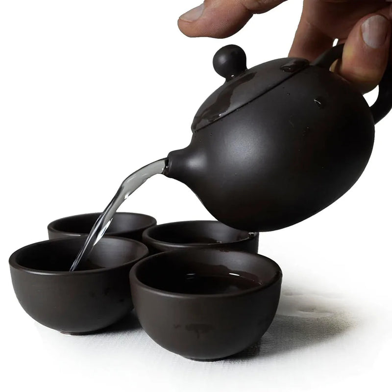 Handmade Yixing Clay Teapot – 200ml Purple Clay Pot for Puer, Oolong & Traditional Chinese Tea
