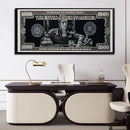 Tony Montana Scarface Canvas Wall Art  HD Dollar Print Poster for Home, Office & Bar Decor