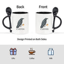CAWFEE Crow Lover Coffee Mug – 1PC 11oz Ceramic Mug with Spoon, Birthday Gift for Crow Fans, Black