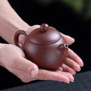 Handmade Yixing Clay Teapot – 200ml Purple Clay Pot for Puer, Oolong & Traditional Chinese Tea