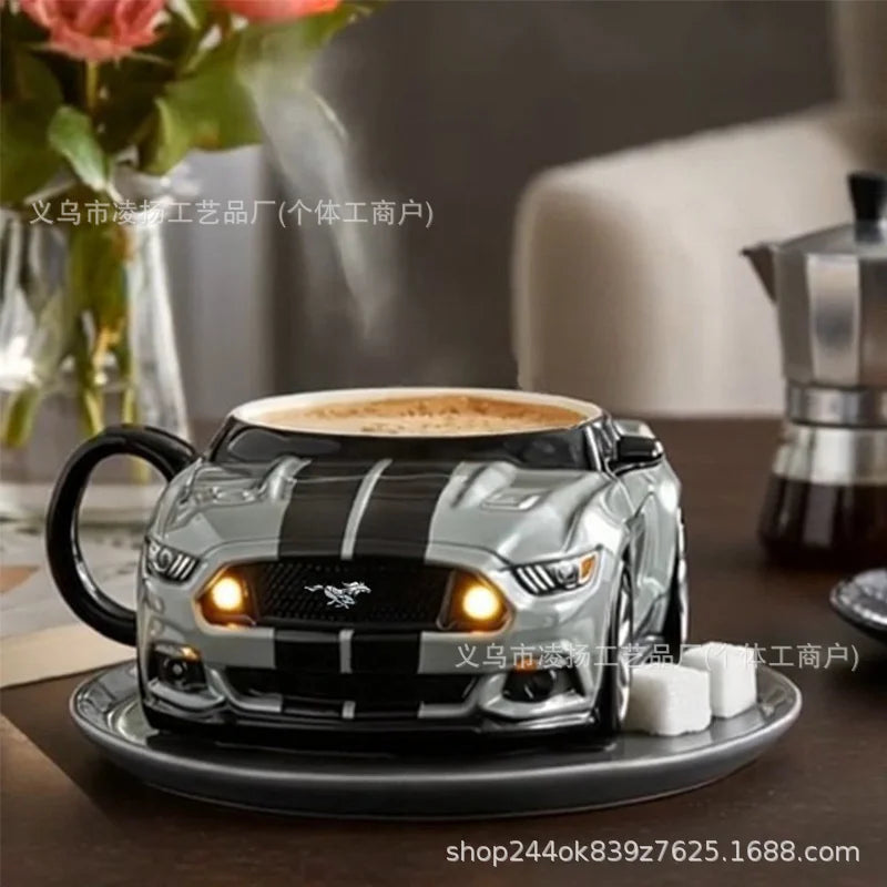 Mustang Horse Stainless Steel Coffee Mug – Durable Resin-Coated Cup for Office, Home & Gift Use
