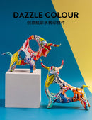 Creative Resin Bull Statue – Nordic Style Ox Figurine for Office Desk & Living Room Decor