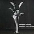 Stylish Wrought Iron Decoration of Banana Tree Leaf for Wedding Arch Stand Ceremony Aisle & Hotel Event Setup