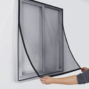 Custom Size Magnetic Window Screen – DTGJ Black Invisible Fiberglass Mesh Anti-Insect Fly Curtain