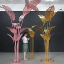 Stylish Wrought Iron Decoration of Banana Tree Leaf for Wedding Arch Stand Ceremony Aisle & Hotel Event Setup