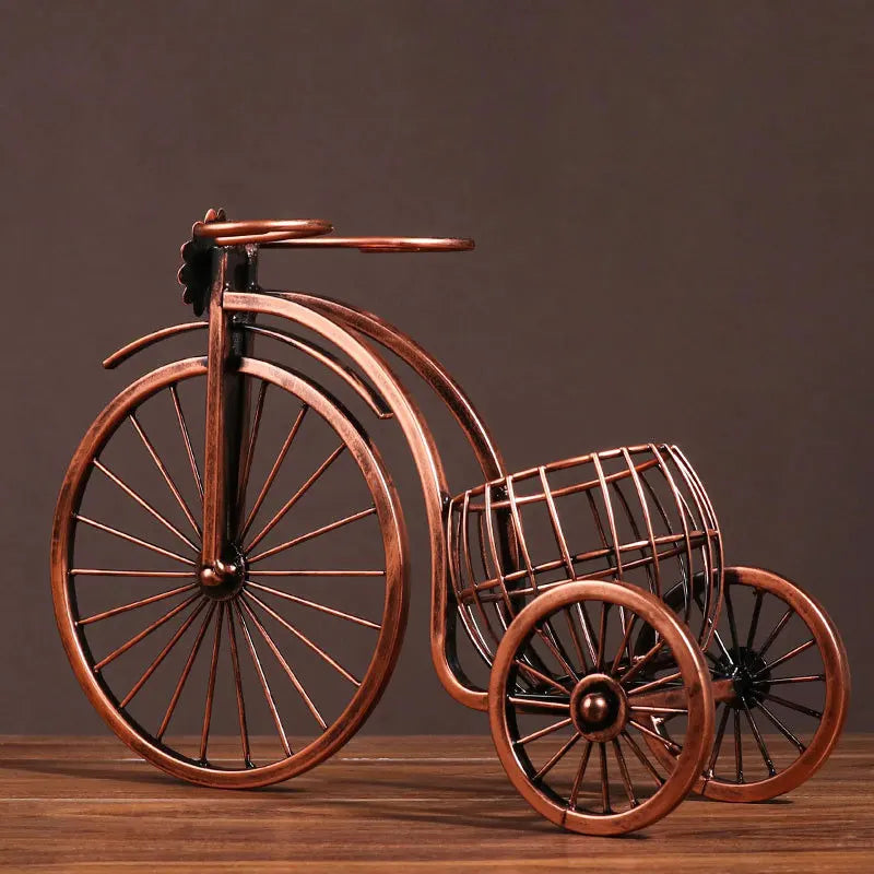 Wine Rack Like A Bike With Bottle And Glass Holder For Décor