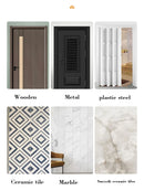 White Magnetic Screen Door – Mosquito Proof Diamond Mesh Curtain with Self-Adhesive Design