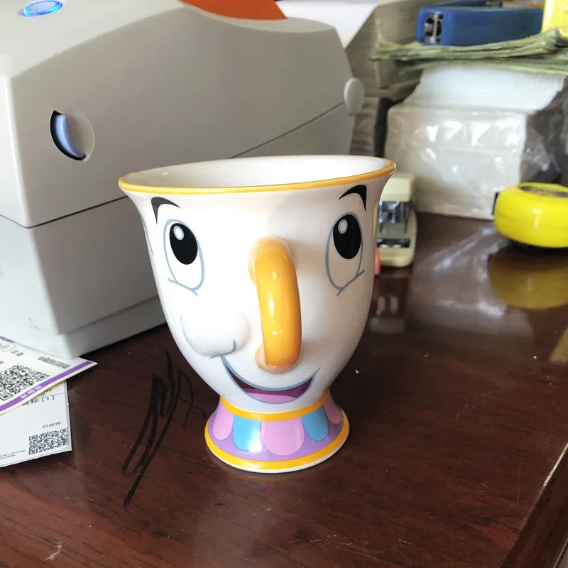Disney Teapot Cute Beauty Cartoon And The Beast Coffee Pots Mug Mrs Potts Chip Tea Pots Cup One Tea Sets Droshipping Gift
