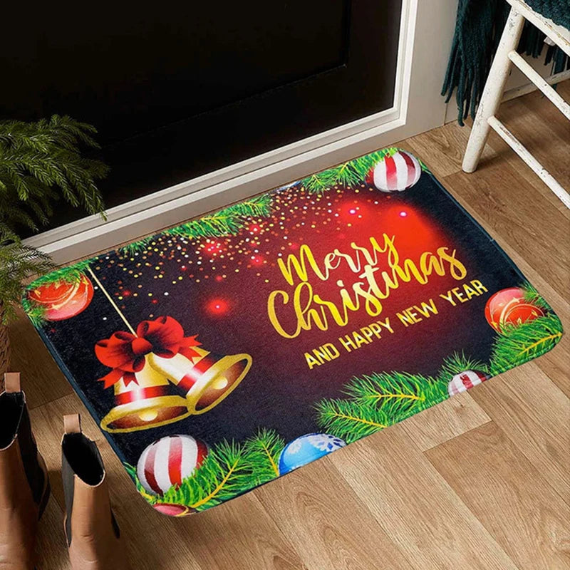 Christmas Doormat, Home Foot Mats, Anti-skid Entrance Carpet, Hygroscopic floor mat, Bathroom door mat entrance, kitchen mats